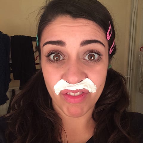 A Day In The Life Of The Play That Goes Wrong: Last minute 'tache bleach before the show A Day In The Life Of The Play That Goes Wrong: Last minute 'tache bleach before the show
