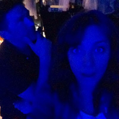 Act One beginners in the wing with our legend of a Stage Manager, Neil Copley aka Kylie. Jessica Daley's Mamma Mia diary 9