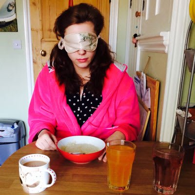 Rise and shine for a 2 show day. Prep in the form of Ready Brek, a Berocca and a good old cuppa! Jessica Daley's Mamma Mia diary 1