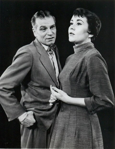 Laurence Olivier and Joan Plowright in The Entertainer, 1960