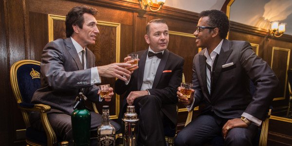 Nigel Casey (Dean Martin), Garrett Phillips (Frank Sinatra) & David Hayes (Sammy Davis Jr) (Photo: Betty Zapata)