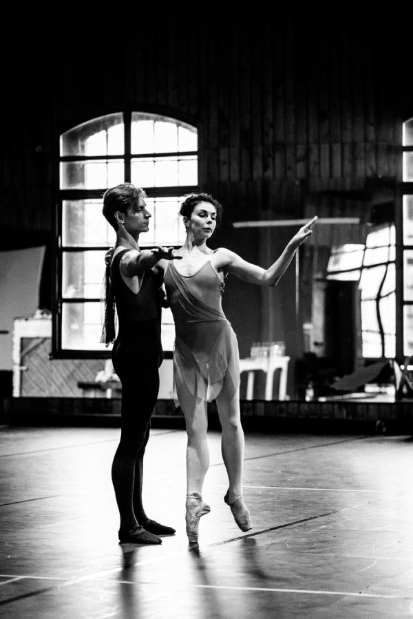 Sergei Polunin and Natalia Osipova in rehearsals for Satori (Photo: Srđan Srđenović)