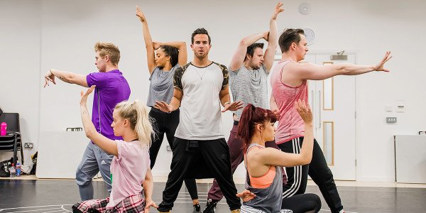 The company in Eugenius! rehearsals (Photo: Nick Dudley)