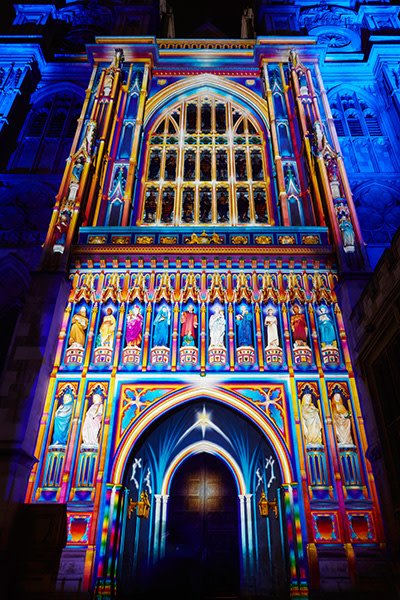 The Light Of The Spirit installation at London Lumiere 2016 (Photo: Matthew Andrews/VisitLondon.com)