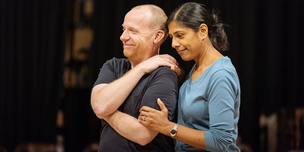Jonathan Slinger (Gustav Adolf Ekdahl) in rehearsal for Fanny & Alexander at The Old Vic (Photo: Manuel Harlan)