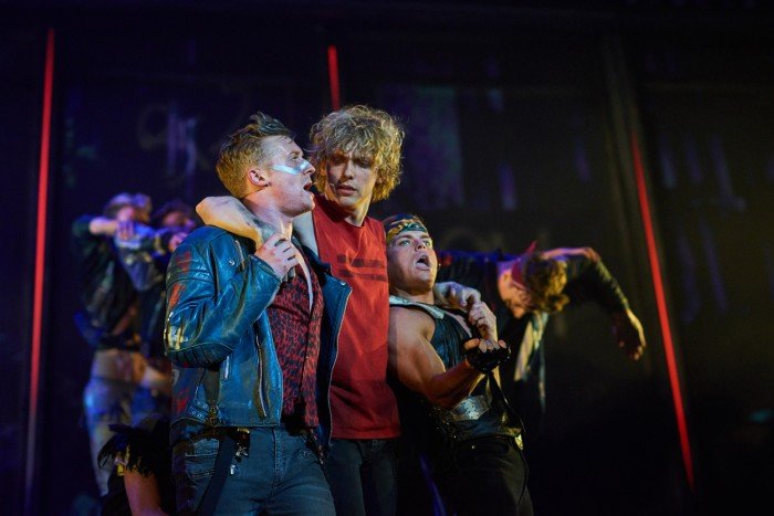 Patrick Sullivan as Blake Andrew Polec as Strat Giovanni Spano as Ledoux in Bat Out Of Hell credit  Specular