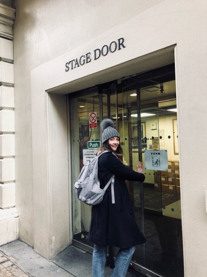At stage door - Claire Calvert's photo diary