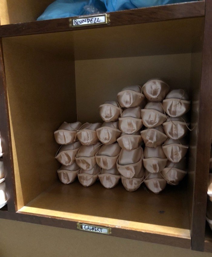 The Pointe Shoe Room - Claire Calvert's photo diary