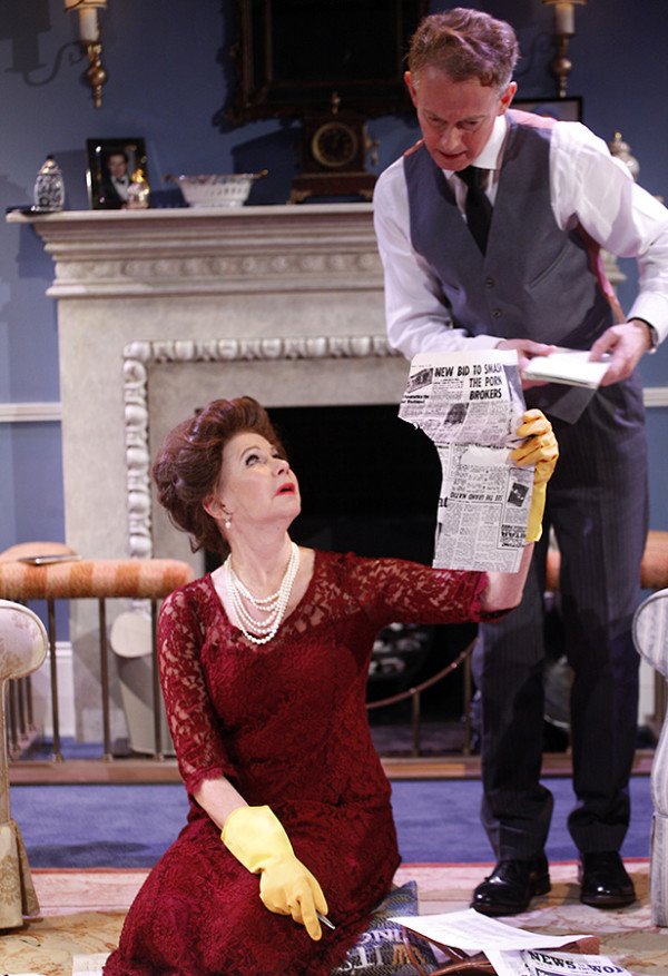 Felicity Dean and Richard Stirling (Queen Mother's Butler) in A Princess Undone (Photo: Simon Annand)