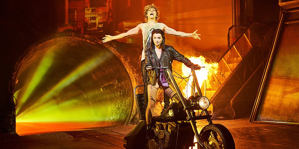 Andrew Polec and Christina Bennington in Bat Out Of Hell - The Musical (Photo: Specular)