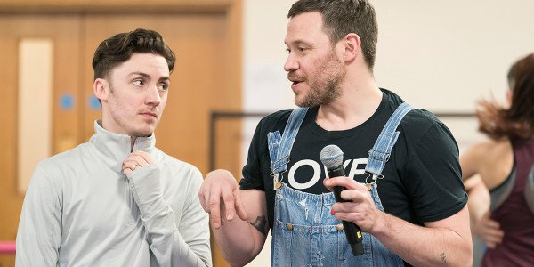 Drew McOnie and Will Young in Strictly Ballroom The Musical rehearsals (Photo: Johan Persson)
