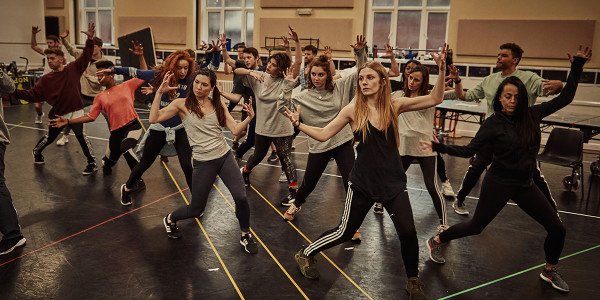 The cast of Bat Out Of Hell in rehearsals (Photo: Specular)