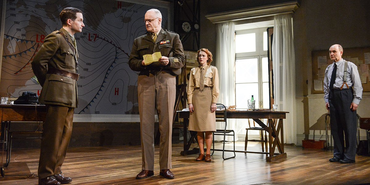William Mannering, Malcolm Sinclair, Laura Rogers and David Haig in Pressure at Park Theatre (Photo: Robert Day)