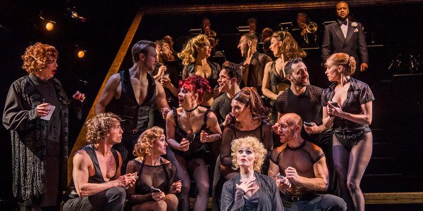Sarah Soetaert and the cast of Chicago (Photo: Tristram Kenton)