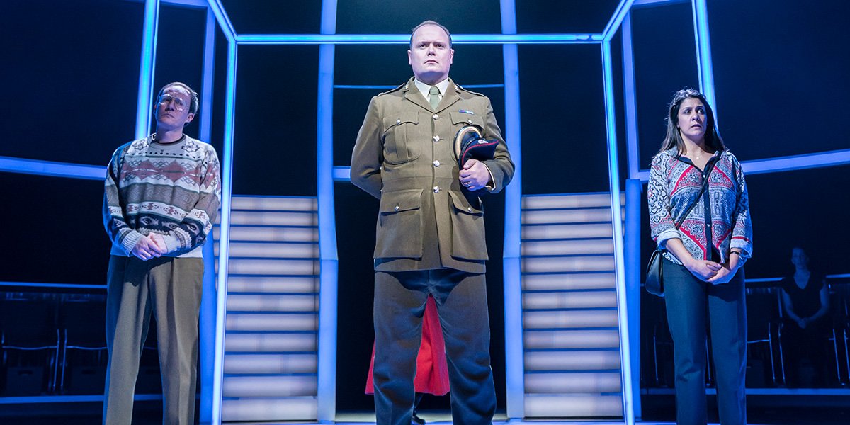 Mark Meadows, Gavin Spokes and Charles Ingram in Quiz (Photo: Johan Persson)