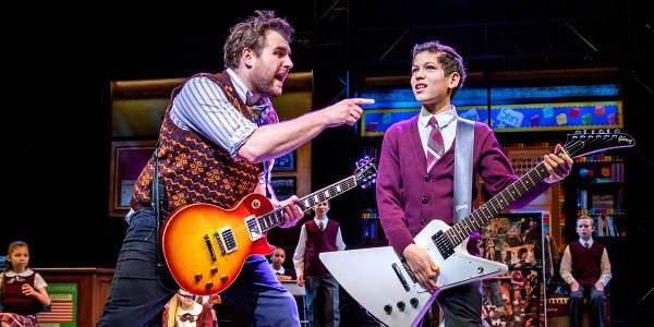 Stephen Leask and Santiago Cerchione in School Of Rock (Photo: Tristram Kenton)