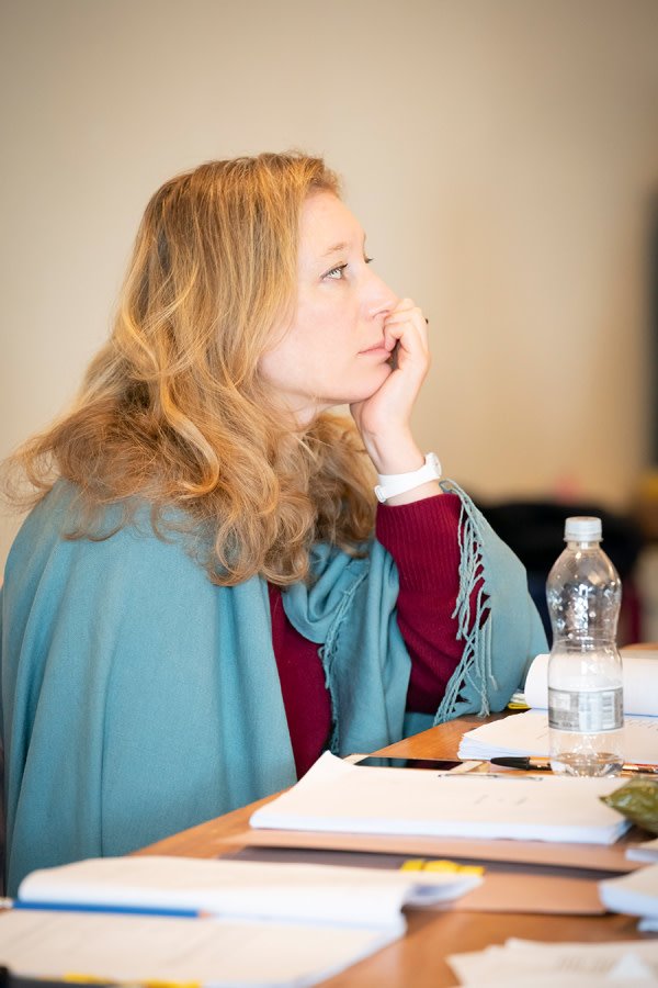 Nina Raine in Consent rehearsals (Photo: Johan Persson)