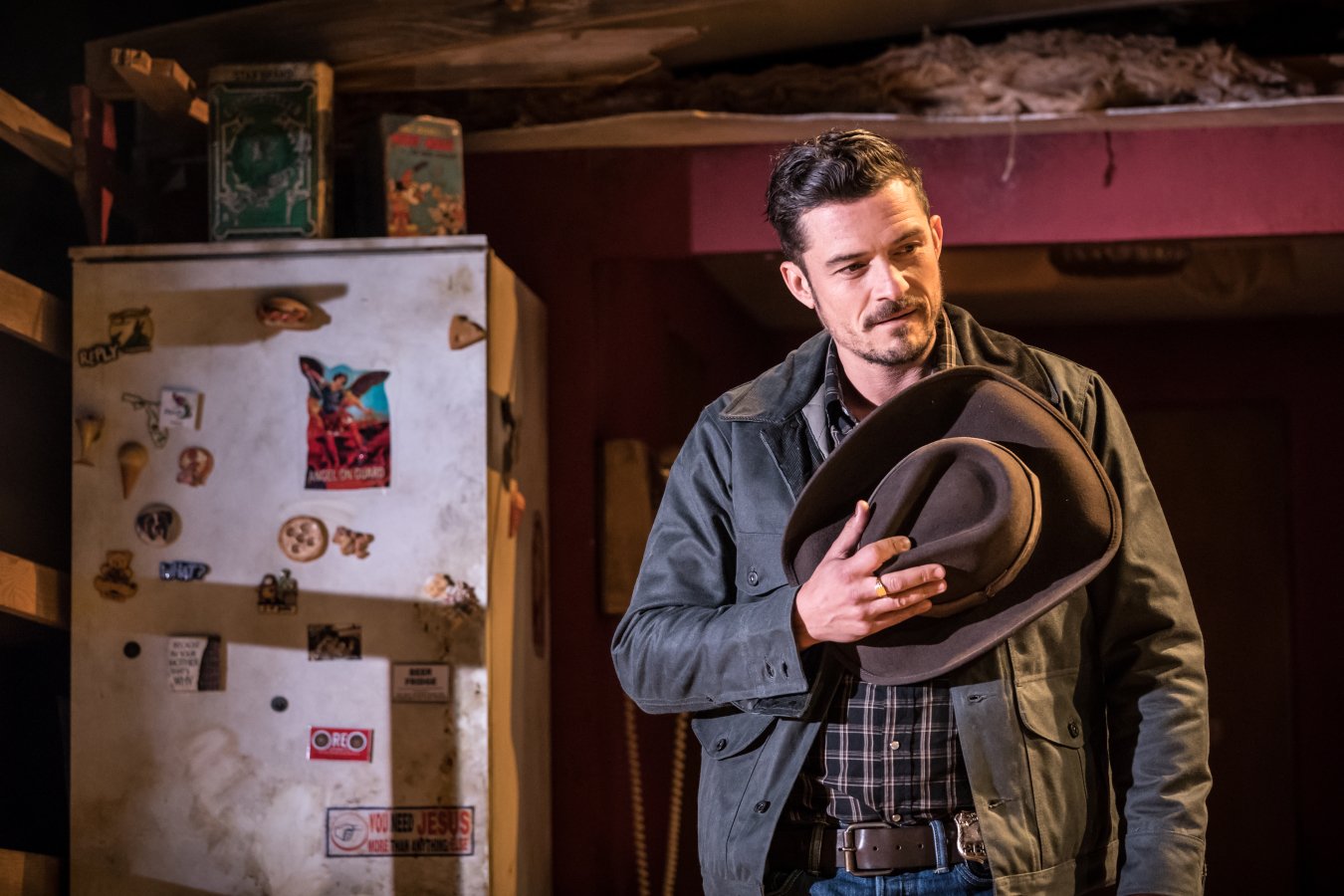 Orlando Bloom in Killer Joe and Joe Cooper at Trafalgar Studios - Photographer Marc Brenner