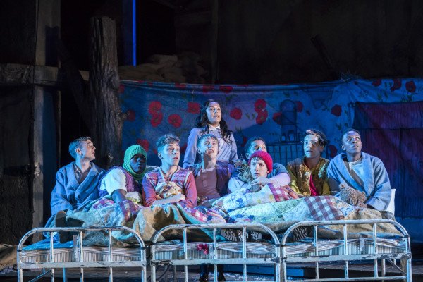 Cora Kirk as Wendy with the Lost Boys - Photo Johan Persson