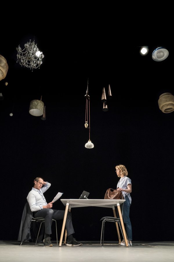 l r Stephen Campbell Moore Edward and Claudie Blakley Kitty Consent at the Harold Pinter Theatre Photographer credit Johan Persson bzfbos