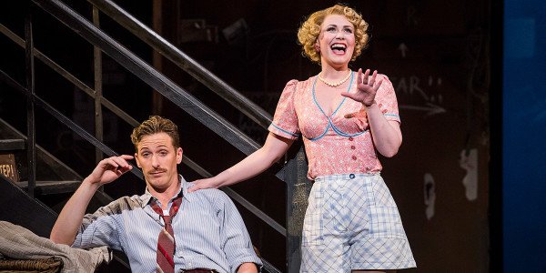 Alan Burkitt and Zoë Rainey in Opera North’s production of Cole Porter’s Kiss Me, Kate (Photo: Tristram Kenton)