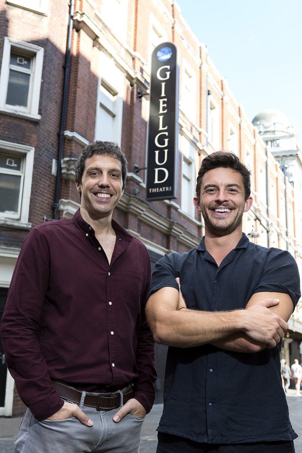 Alex Gaumond and Jonathan Bailey at the Gielgud Theatre (Photo: Alex Rumford)