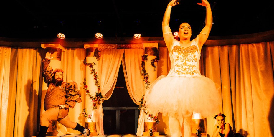 The Dance of the Hours featuring the Elephant, Hippo and Ostrich in The Vaults presents Sounds and Sorcery celebrating Disney Fantasia. Credit Hanson Leatherby