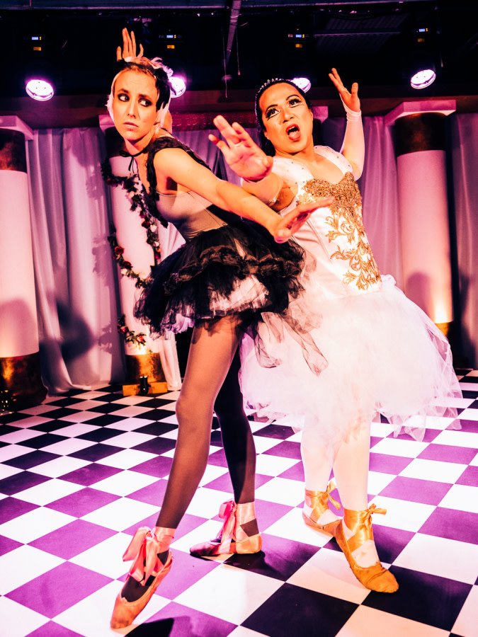 The Dance of the Hours featuring the Ostrich and Hippo in The Vaults presents Sounds and Sorcery celebrating Disney Fantasia. Credit Hanson Leatherby