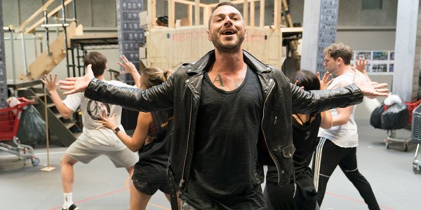 Matt Willis (Orin) in rehearsal for Little Shop Of Horrors (Photo: Johan Persson)
