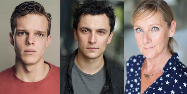 Finn Bennett, Tom Mothersdale and Lesley Sharp