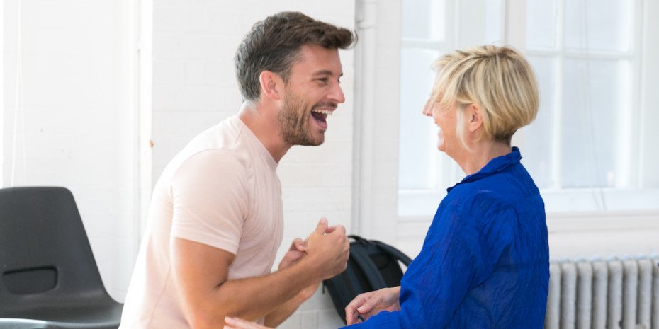 Jonathan Bailey and Marianne Elliott by Darren Bell