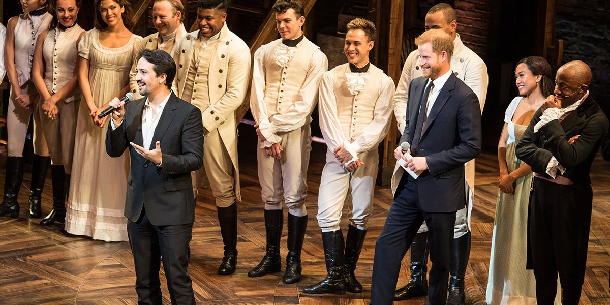 Lin-Manuel Miranda and Price Harry at the Hamilton Sentebale gala (Photo: Craig Sugden)