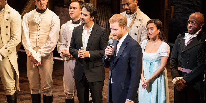 Lin-Manuel Miranda and Price Harry at the Hamilton Sentebale gala (Photo: Craig Sugden)