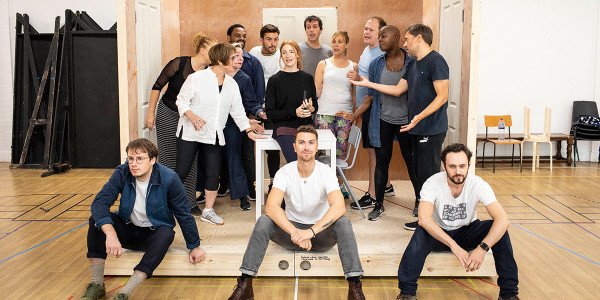 The cast of Company in rehearsals (Photo: Helen Maybanks)