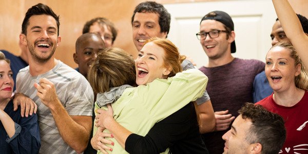 The cast of Company in rehearsals (Photo: Helen Maybanks)