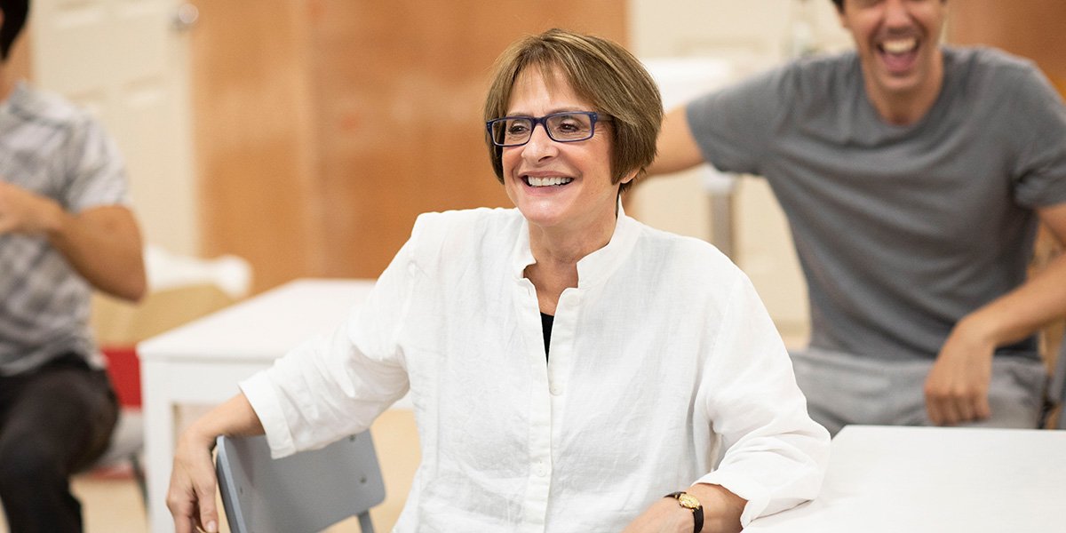 Patti LuPone in Company rehearsals (Photo: Helen Maybanks)
