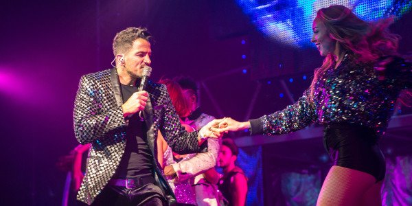 Peter Andre performing at Thriller Live's 4000th show (Photo: Betty Zapata)