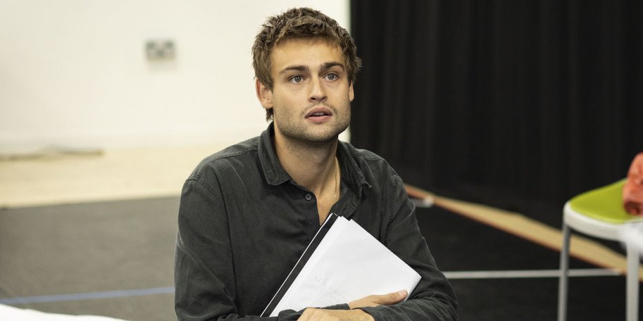 Douglas Booth in rehearsals for A Guide For The Homesick. Photo by Helen Maybanks