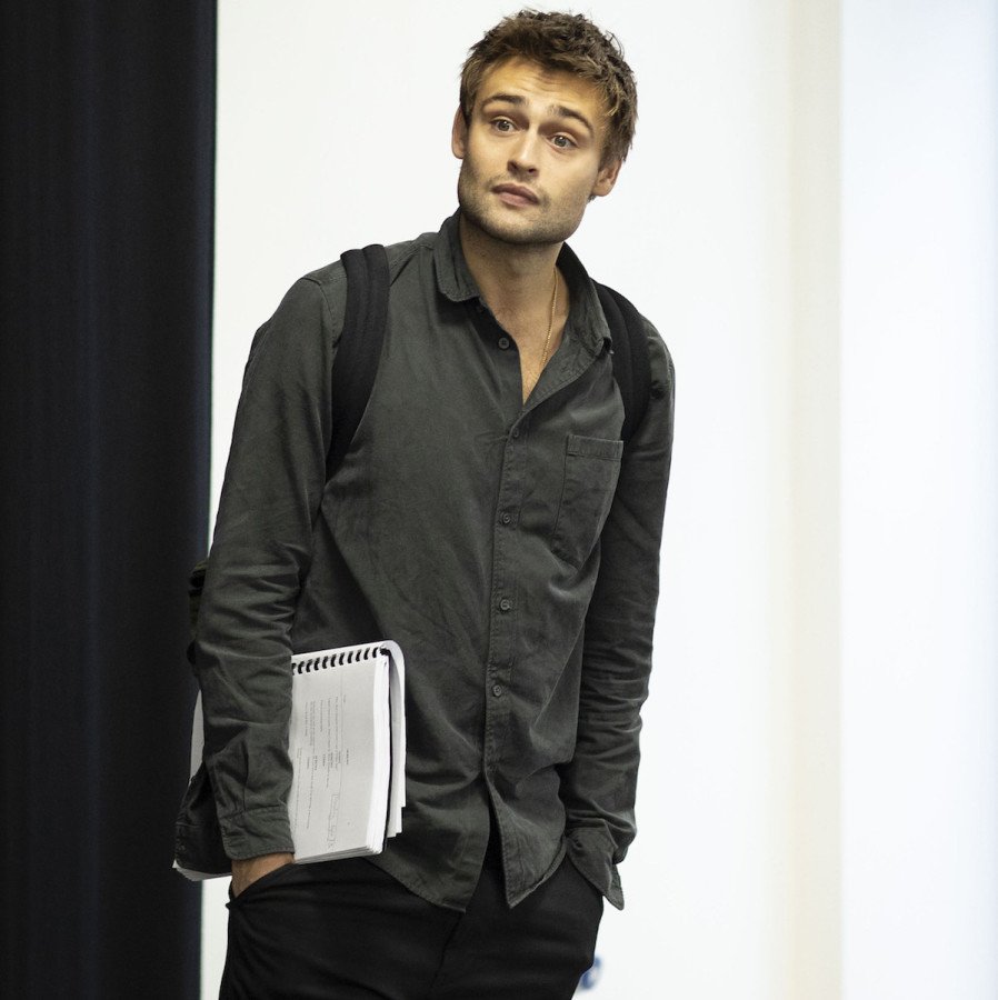 Douglas Booth in rehearsals for A Guide For The Homesick. Photo by Helen Maybanks