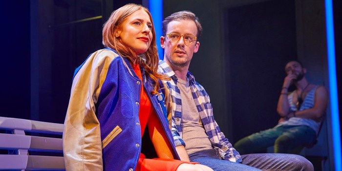 Rosalie Craig and Matthew Seadon-Young in Company (Photo: Brinkhoff/Mogenburg)