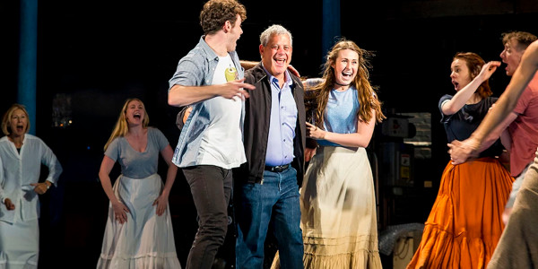 Charlie Stemp, Sir Cameron Mackintosh, Devon Elise Johnson and the cast of Half A Sixpence at the Noël Coward Theatre (Photo: Matt Crockett)