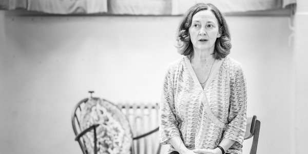 Brid Brennan in Pinter Four rehearsals (Photo: Marc Brenner)