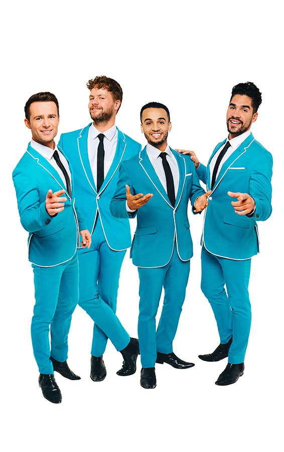Harry Judd, Jay McGuiness, Aston Merrygold and Louis Smith will star in Rip It Up - The 60s