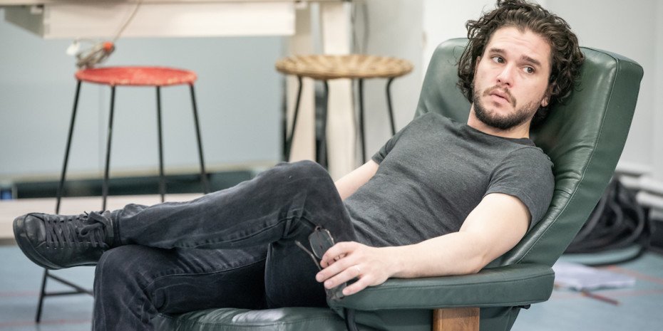 Kit Harington and in rehearsals for True West