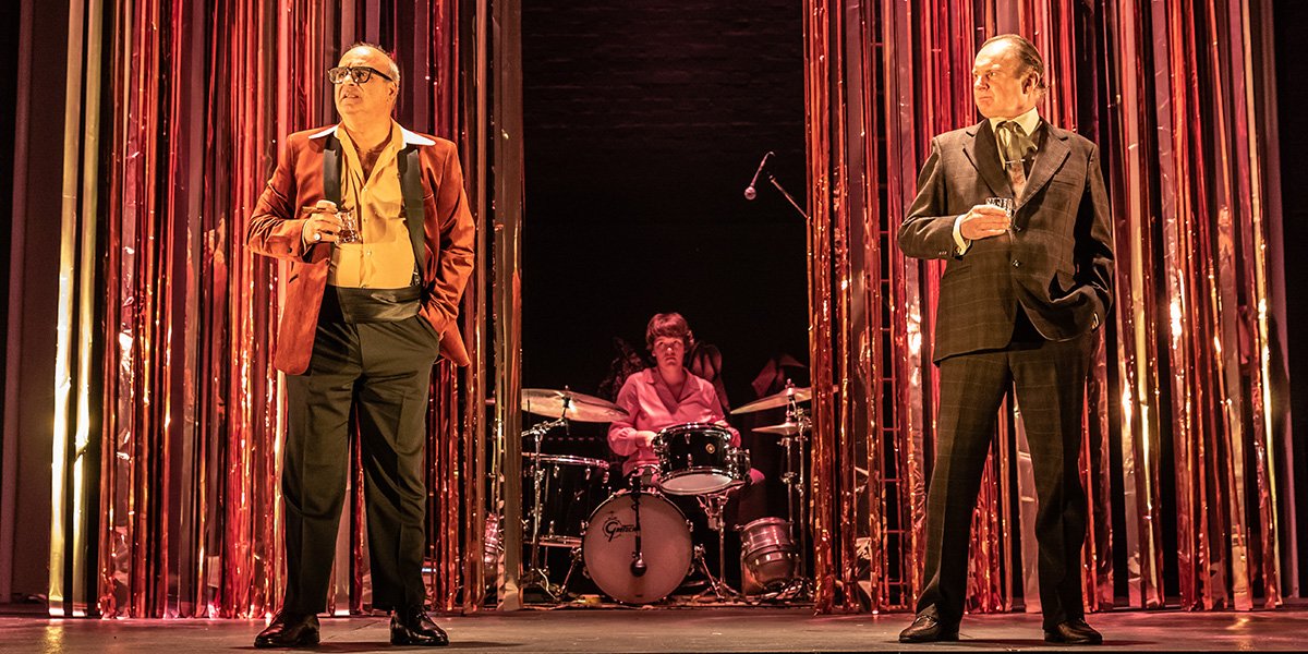 Peter Polycarpou, Abbie Finn and Robert Glenister in Pinter Four. Photo credit: Marc Brenner.
