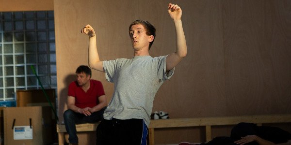 Sam Newton in The Curious Incident Of Dog In The Night-Time rehearsals (Photo: Ellie Kurttz)