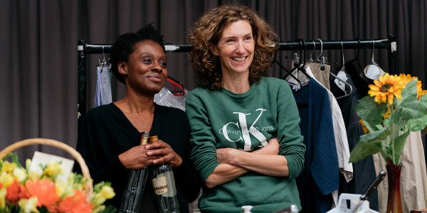Natasha Gordon and Hattie Ladbury in rehearsals for Nine Night (Photo: Helen Murray)