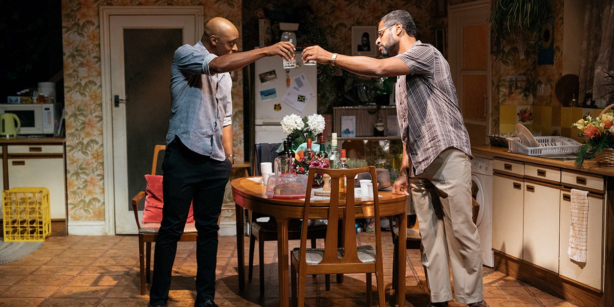 Oliver Alvin-Wilson and Karl Collins in Nine Night (Photo: Helen Murray)