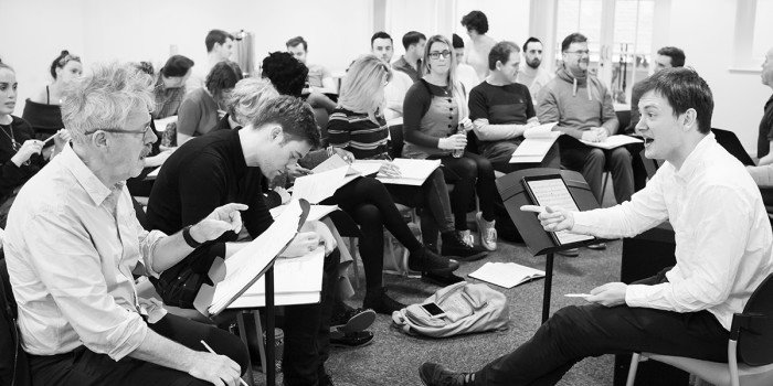 Rehearsals for LMTO's A Christmas Carol