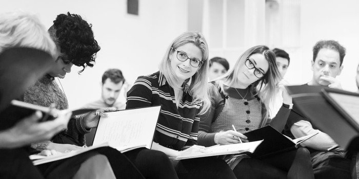 Rehearsals for LMTO's A Christmas Carol